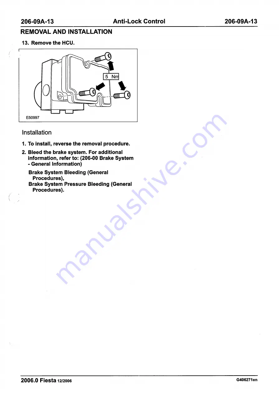 Ford 2007 WQ Fiesta Repair Manual Download Page 287