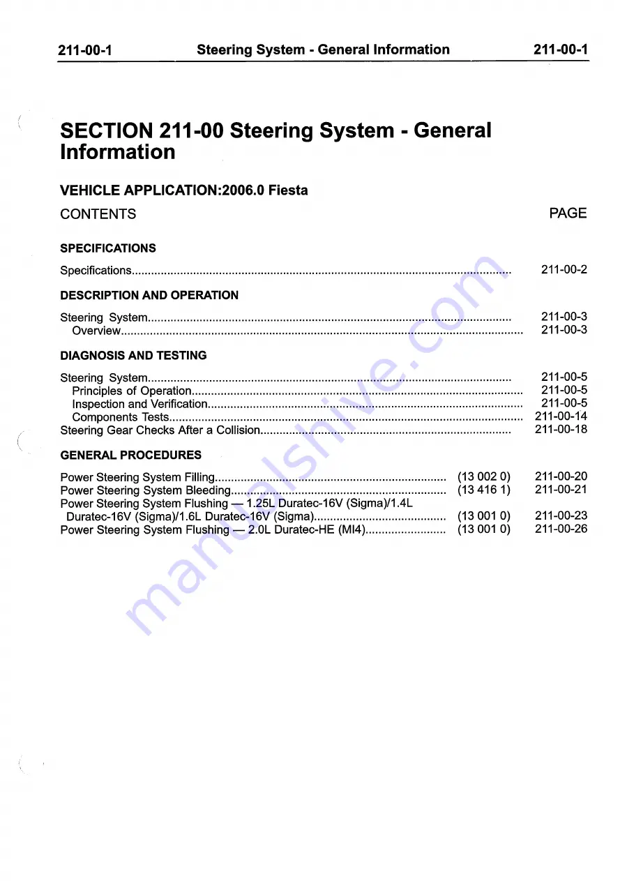 Ford 2007 WQ Fiesta Repair Manual Download Page 321