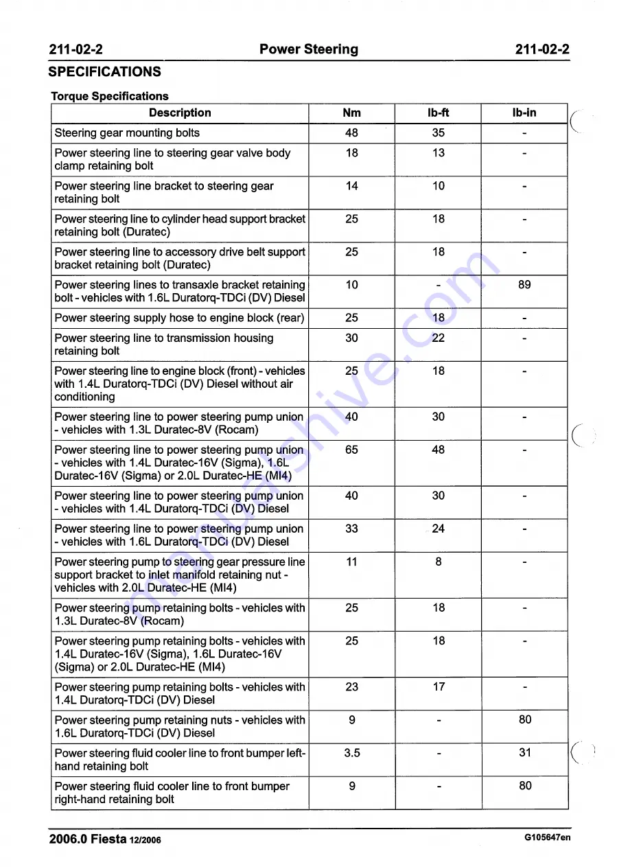 Ford 2007 WQ Fiesta Repair Manual Download Page 350