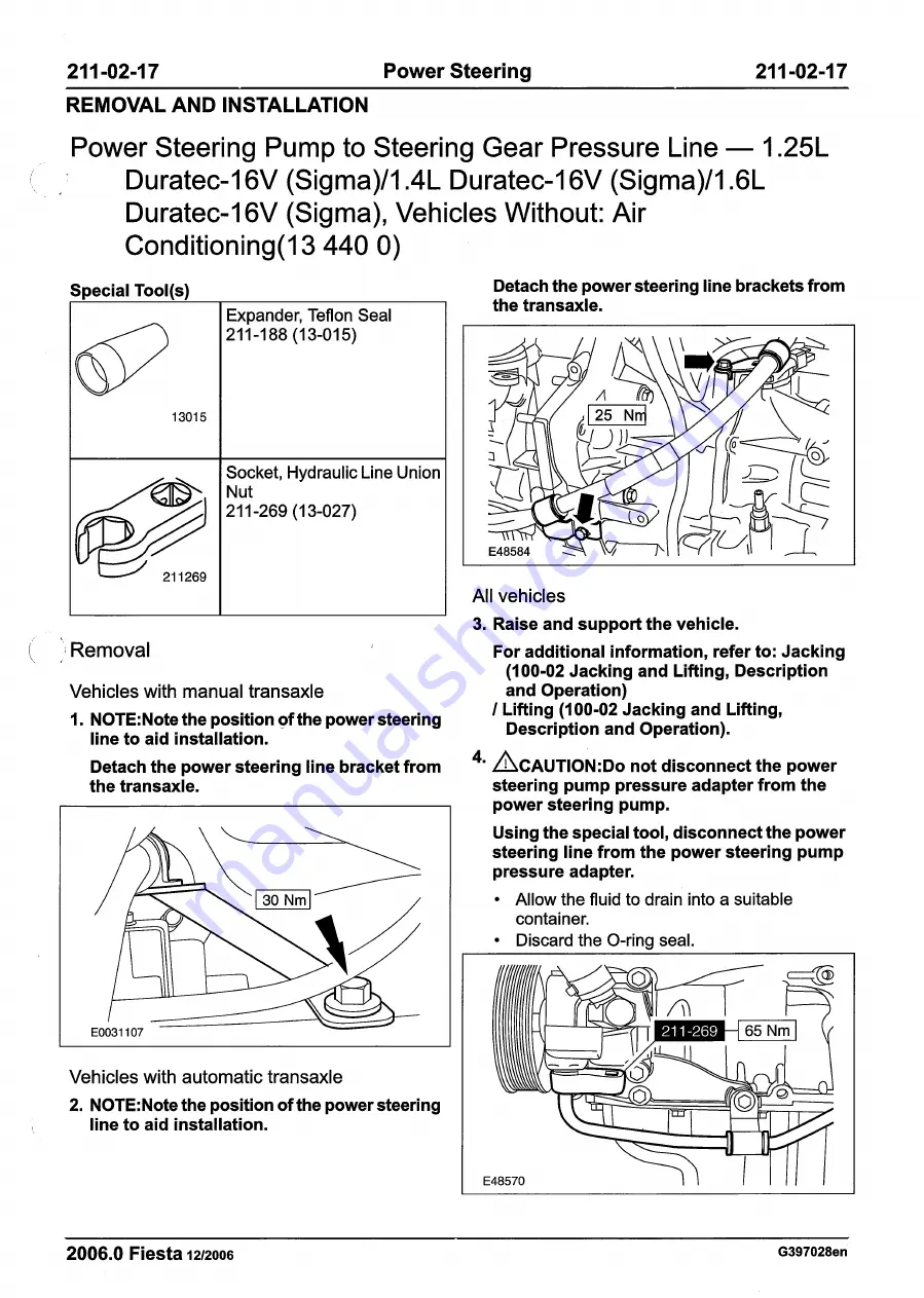 Ford 2007 WQ Fiesta Скачать руководство пользователя страница 365