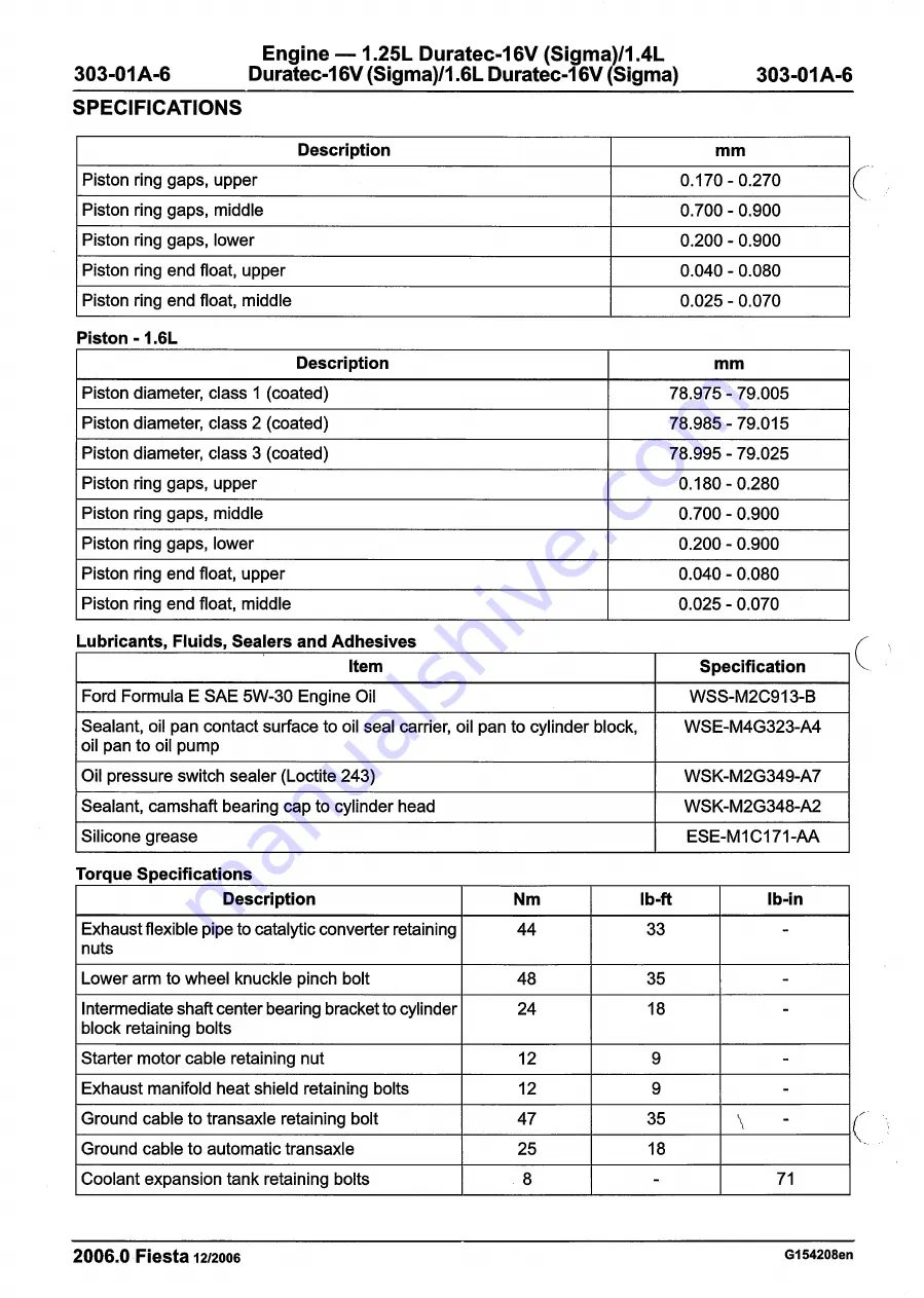 Ford 2007 WQ Fiesta Скачать руководство пользователя страница 482