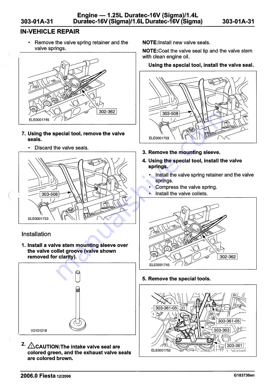 Ford 2007 WQ Fiesta Скачать руководство пользователя страница 507