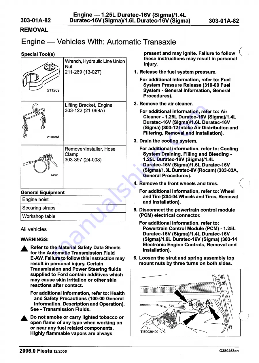 Ford 2007 WQ Fiesta Скачать руководство пользователя страница 558