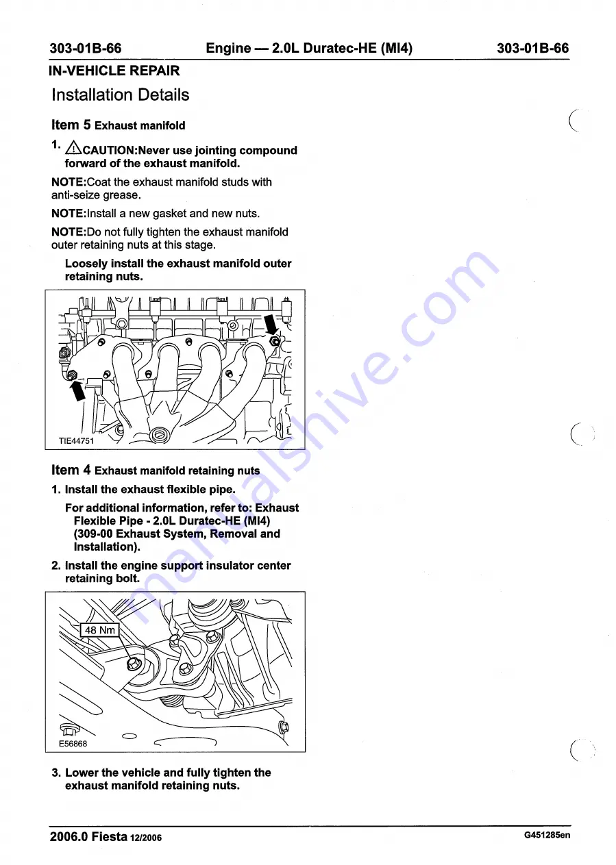 Ford 2007 WQ Fiesta Скачать руководство пользователя страница 688