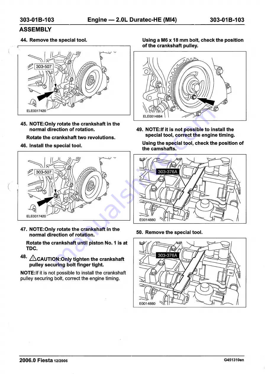 Ford 2007 WQ Fiesta Repair Manual Download Page 725