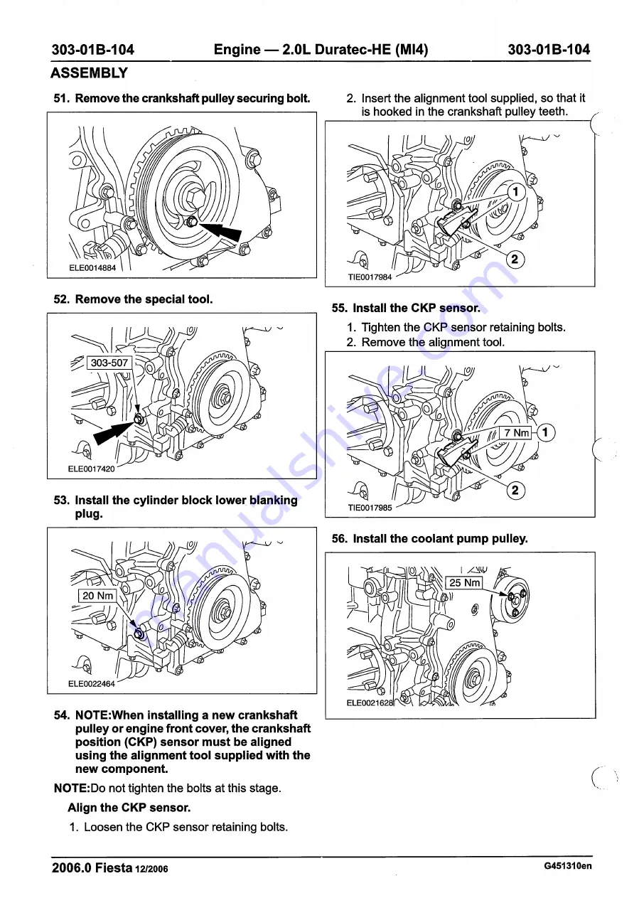 Ford 2007 WQ Fiesta Скачать руководство пользователя страница 726