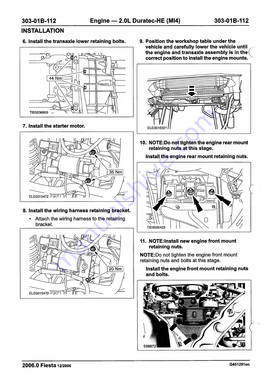 Ford 2007 WQ Fiesta Скачать руководство пользователя страница 734