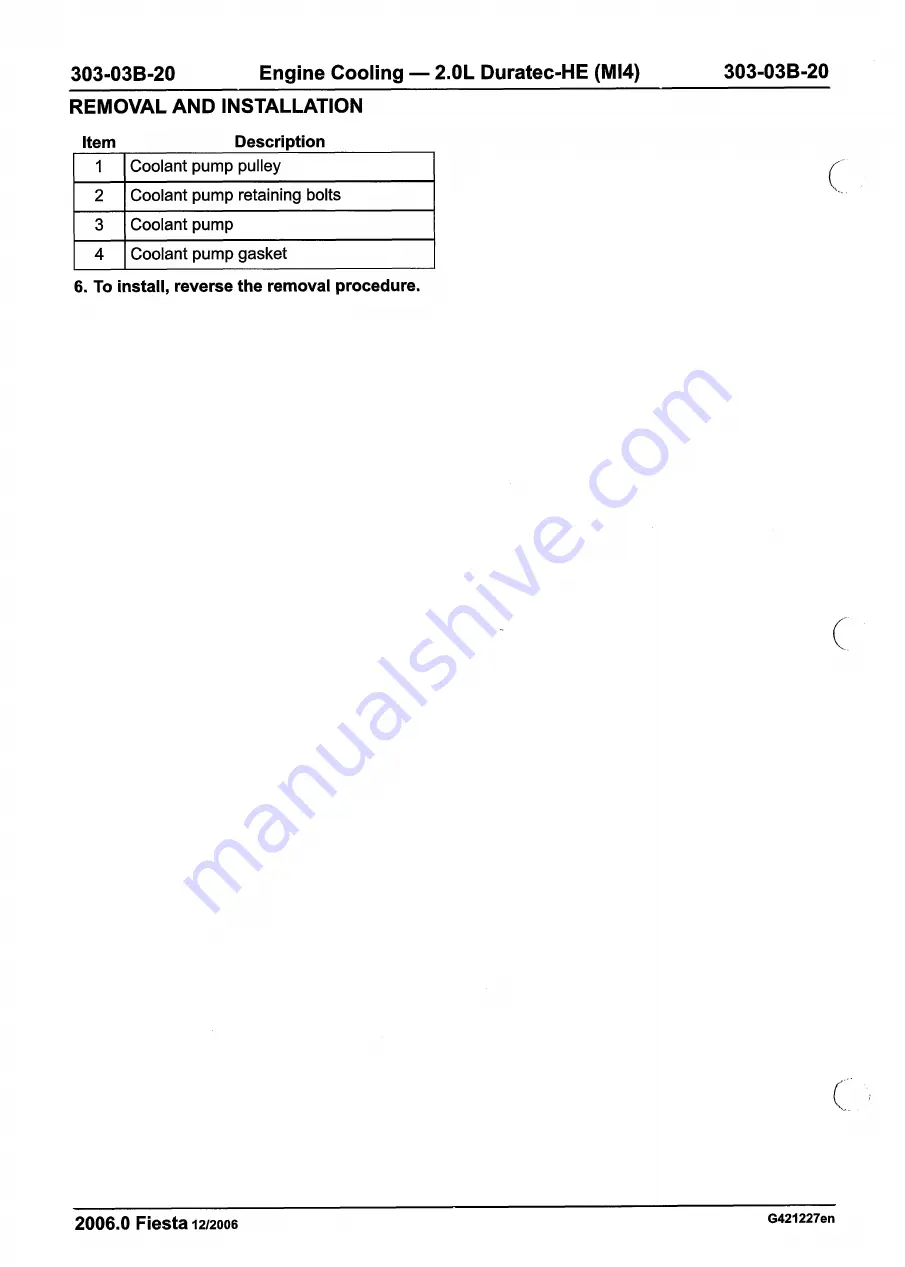 Ford 2007 WQ Fiesta Repair Manual Download Page 790