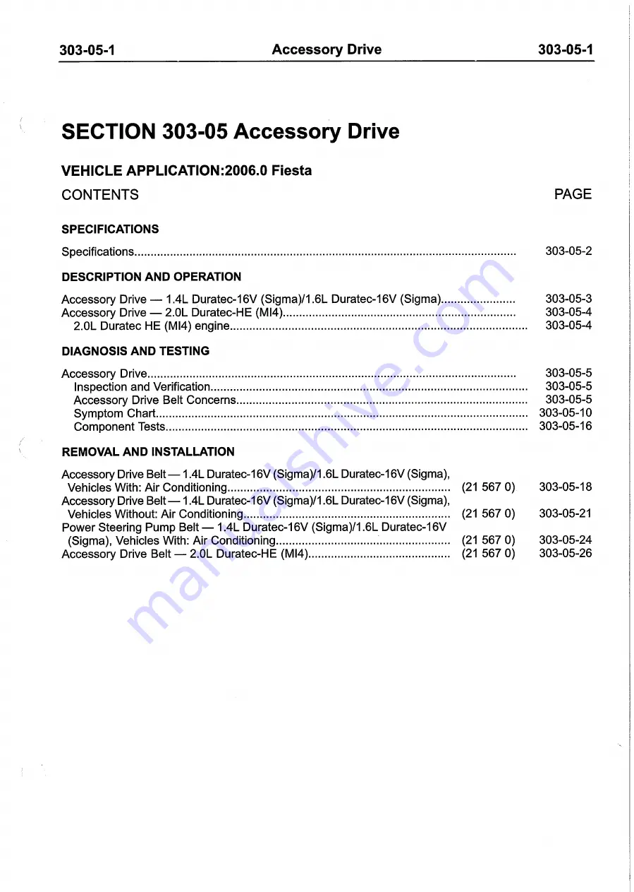 Ford 2007 WQ Fiesta Repair Manual Download Page 839