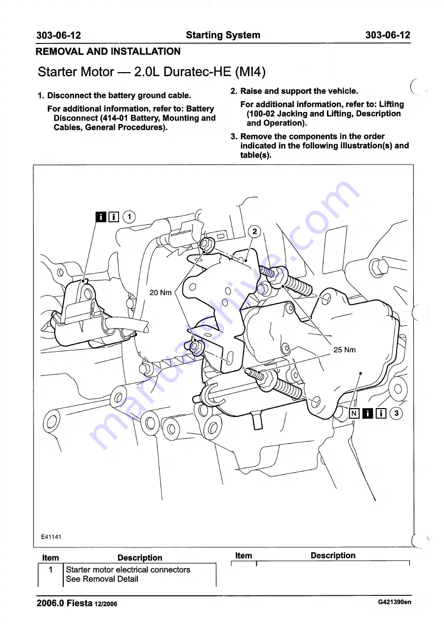 Ford 2007 WQ Fiesta Скачать руководство пользователя страница 876