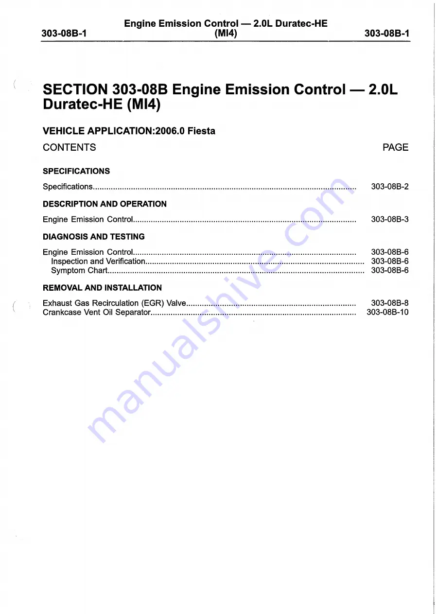 Ford 2007 WQ Fiesta Repair Manual Download Page 895