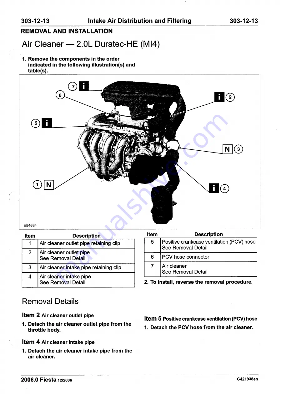 Ford 2007 WQ Fiesta Repair Manual Download Page 917