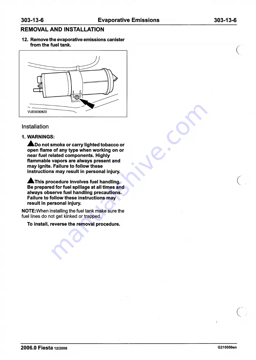 Ford 2007 WQ Fiesta Repair Manual Download Page 924