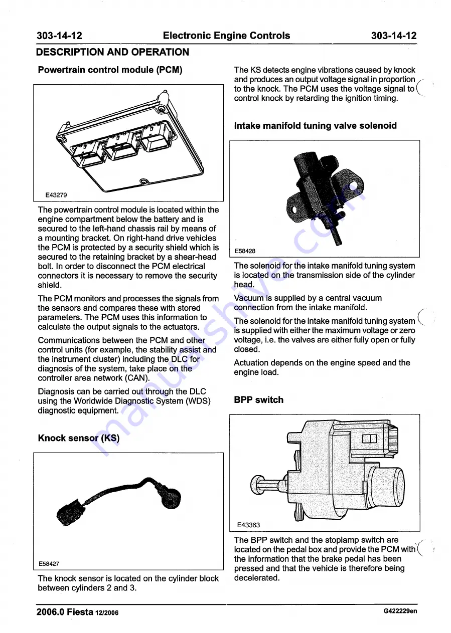 Ford 2007 WQ Fiesta Скачать руководство пользователя страница 936