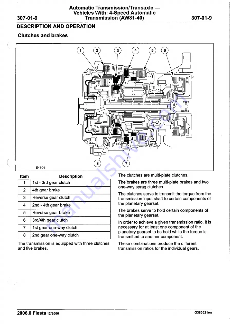 Ford 2007 WQ Fiesta Repair Manual Download Page 969