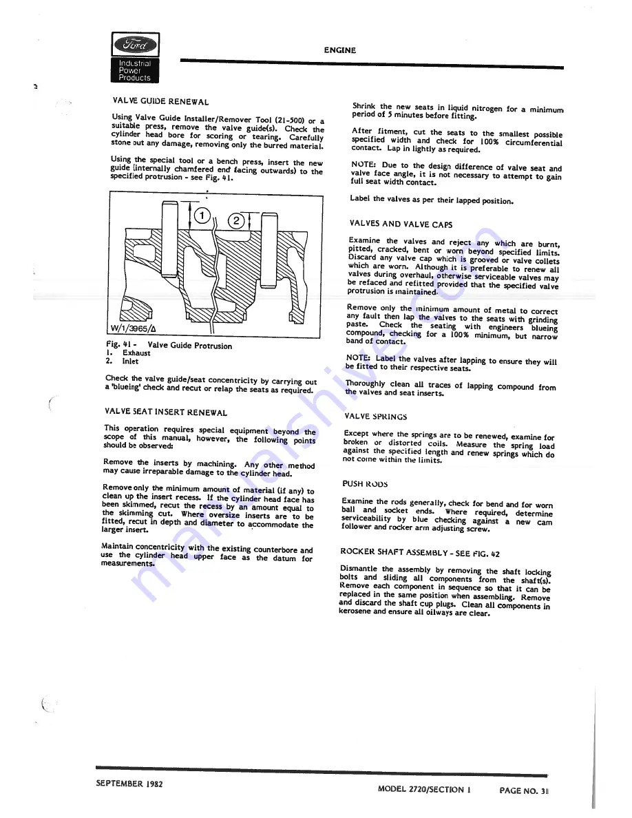 Ford 2720 Service Manual Download Page 33