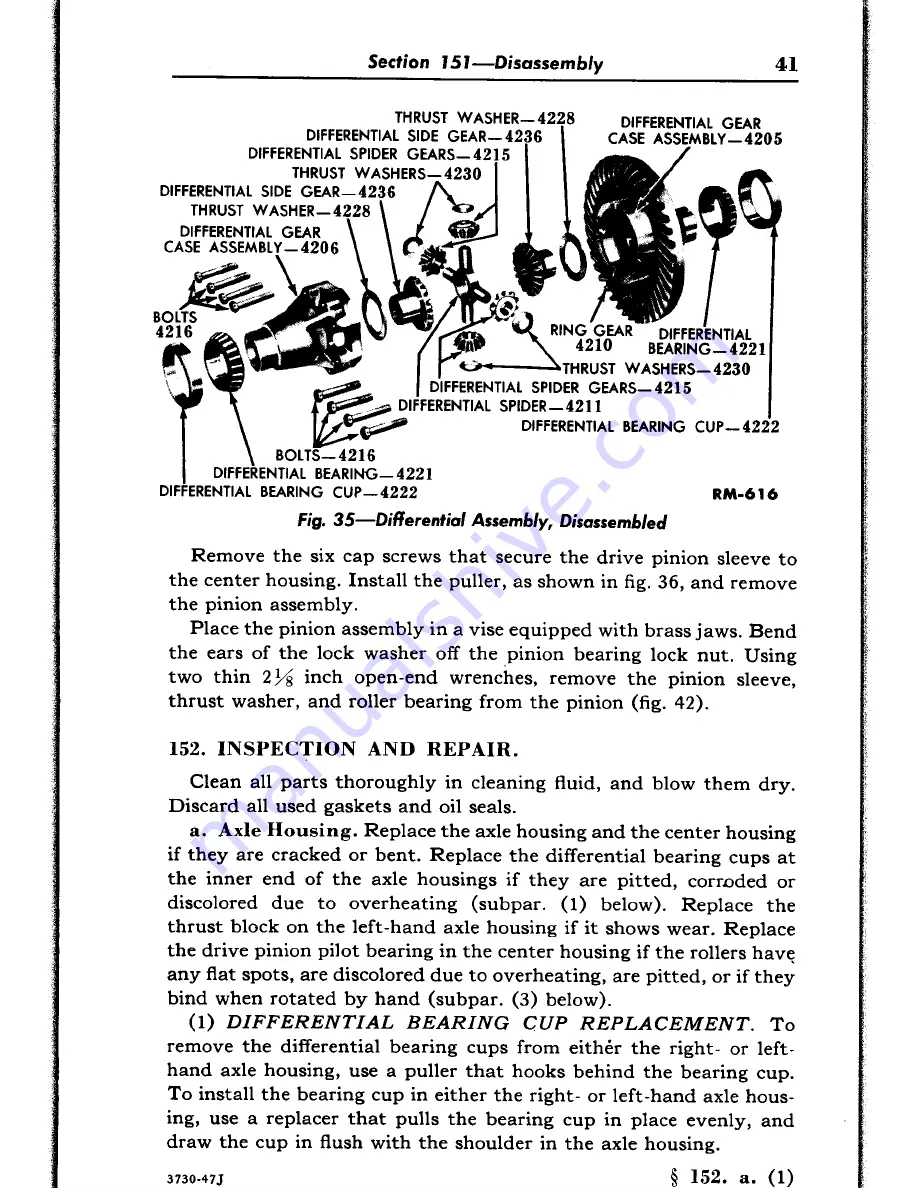 Ford 8N 1948-1952 Service Manual Download Page 43