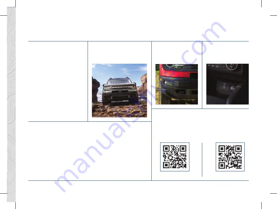 Ford BRONCO SPORT 2023 Quick Reference Manual Download Page 3