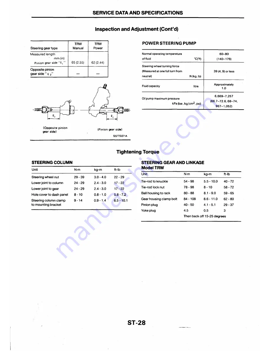 Ford Corsar Repair Manual Download Page 725