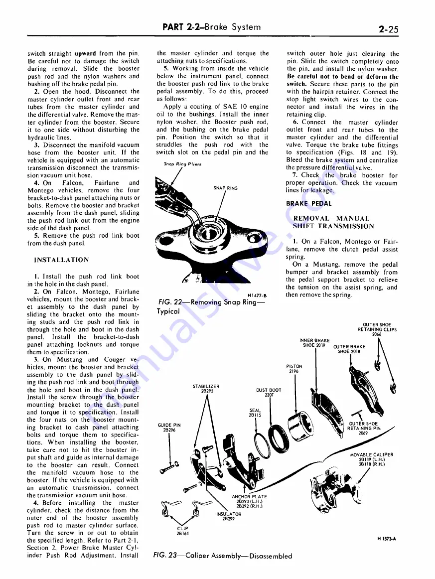 Ford COUGAR 1968 Shop Manual Download Page 33