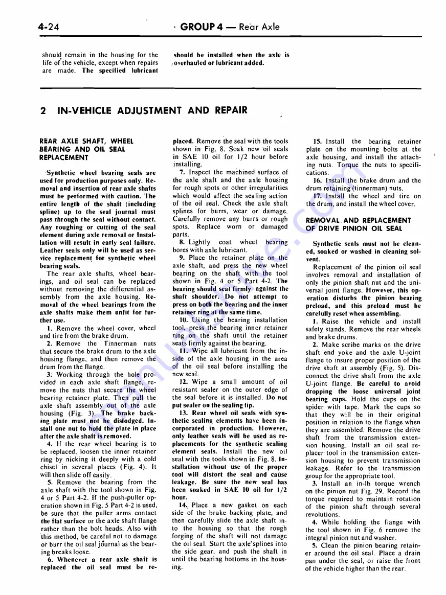 Ford COUGAR 1968 Shop Manual Download Page 128