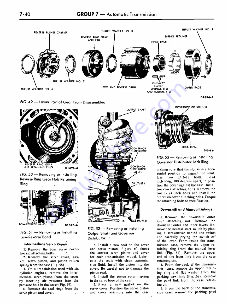 Ford COUGAR 1968 Shop Manual Download Page 228