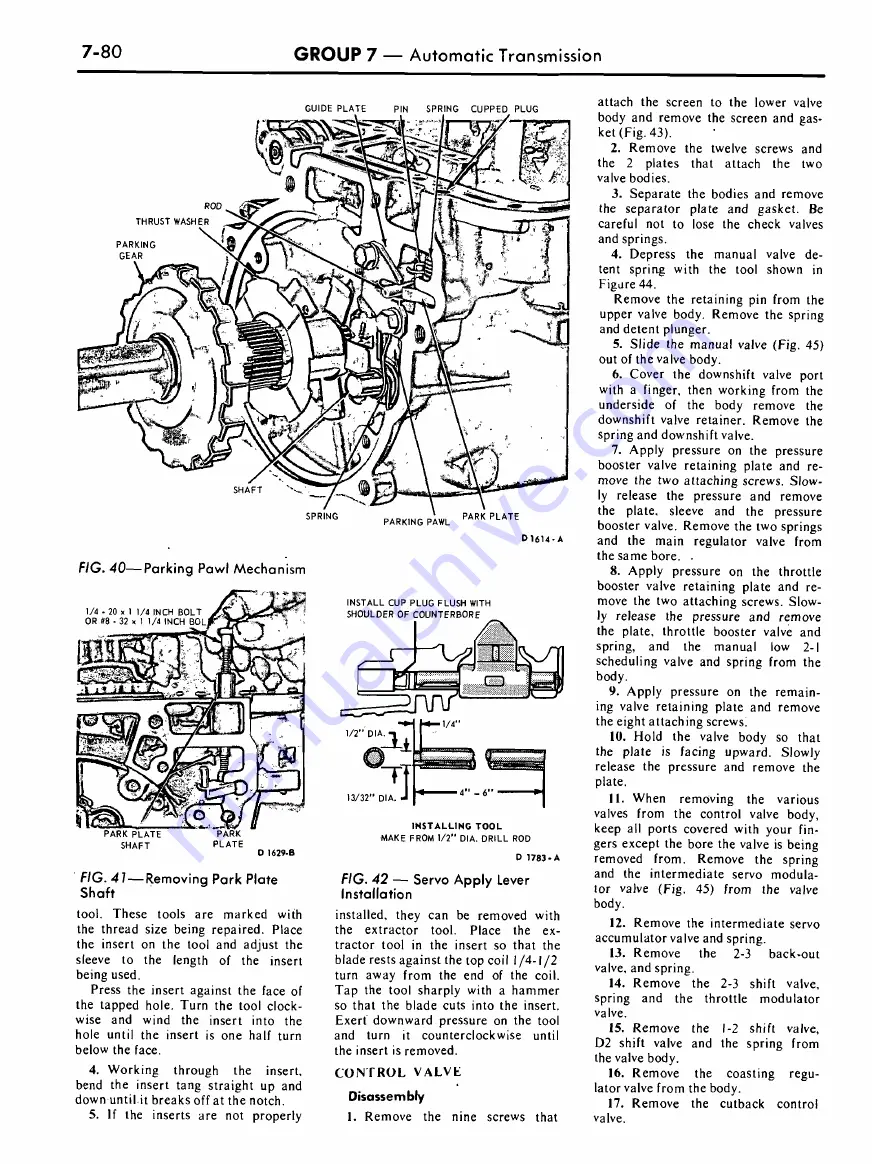 Ford COUGAR 1968 Shop Manual Download Page 268