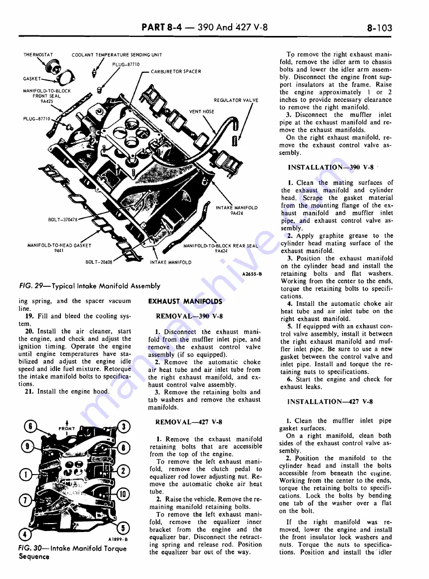 Ford COUGAR 1968 Shop Manual Download Page 387