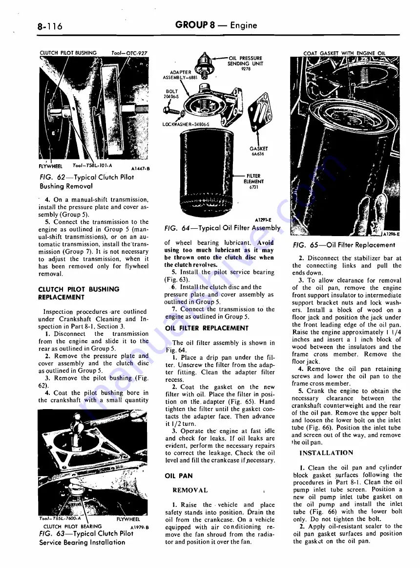 Ford COUGAR 1968 Shop Manual Download Page 400