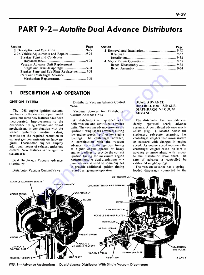 Ford COUGAR 1968 Shop Manual Download Page 449