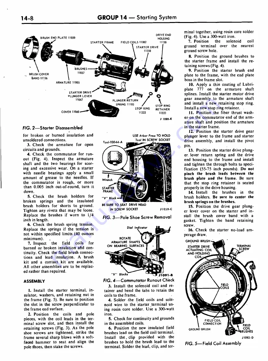 Ford COUGAR 1968 Shop Manual Download Page 614