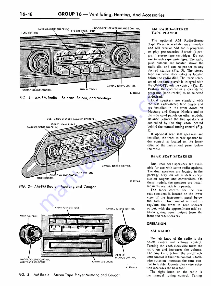 Ford COUGAR 1968 Shop Manual Download Page 734