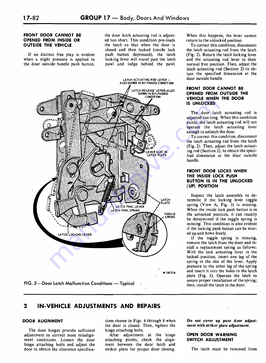 Ford COUGAR 1968 Shop Manual Download Page 824