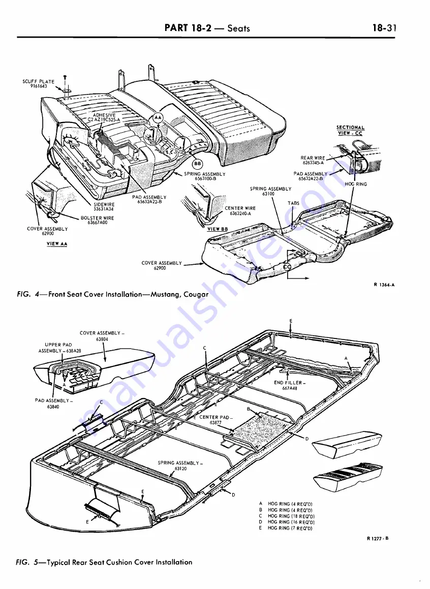 Ford COUGAR 1968 Shop Manual Download Page 875