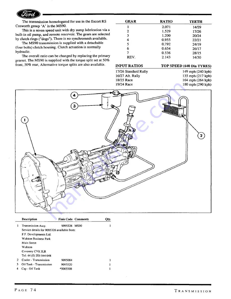 Ford Engine User Manual Download Page 11