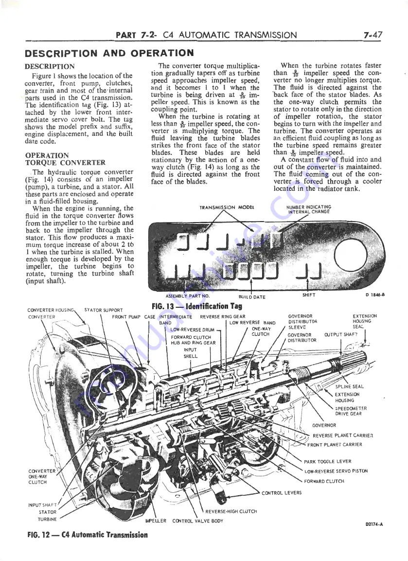 Ford FAIRLANE ZF Series Repair Manual Download Page 230