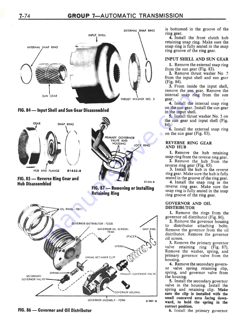 Ford FAIRLANE ZF Series Repair Manual Download Page 257