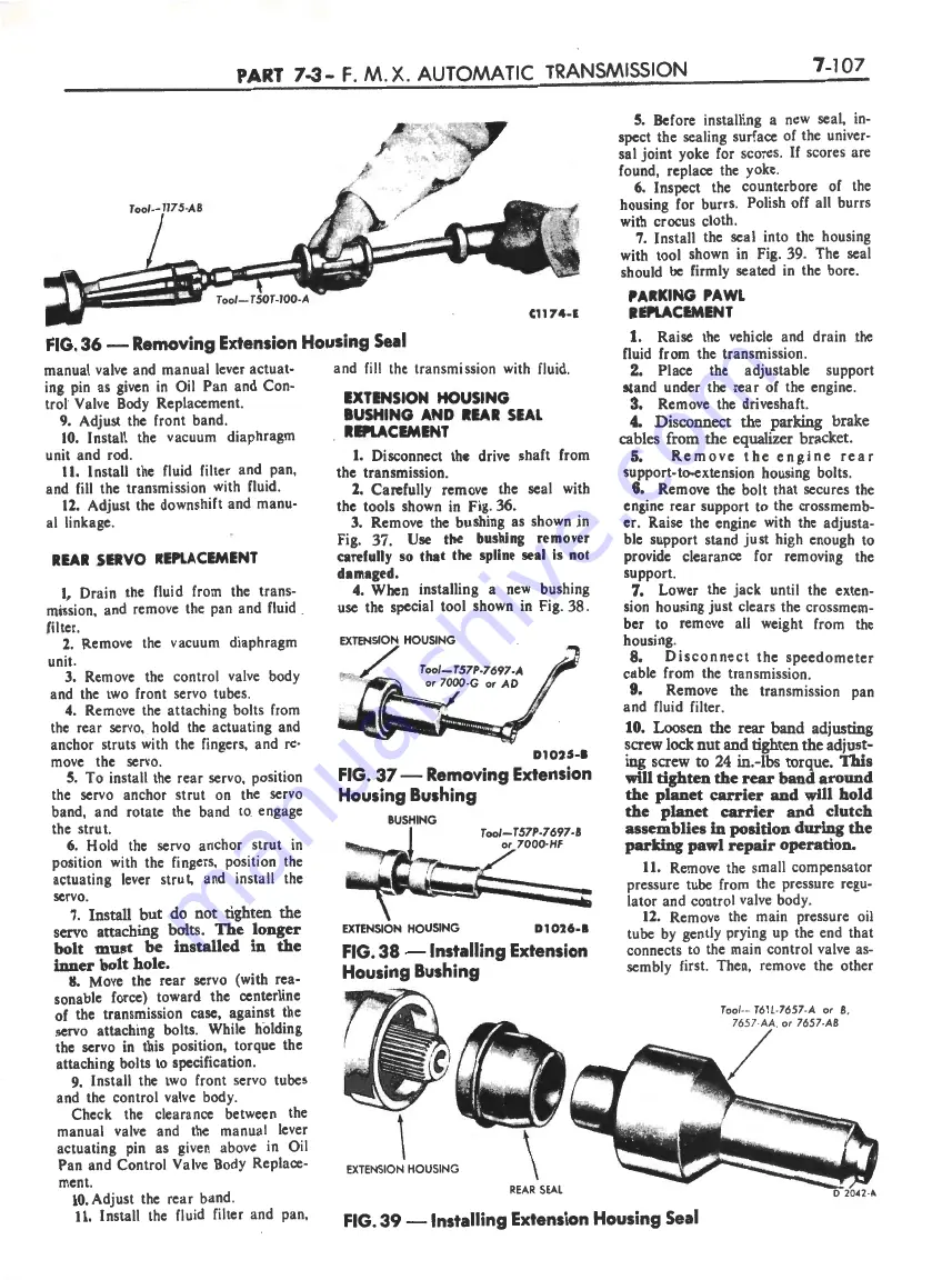 Ford FAIRLANE ZF Series Repair Manual Download Page 290