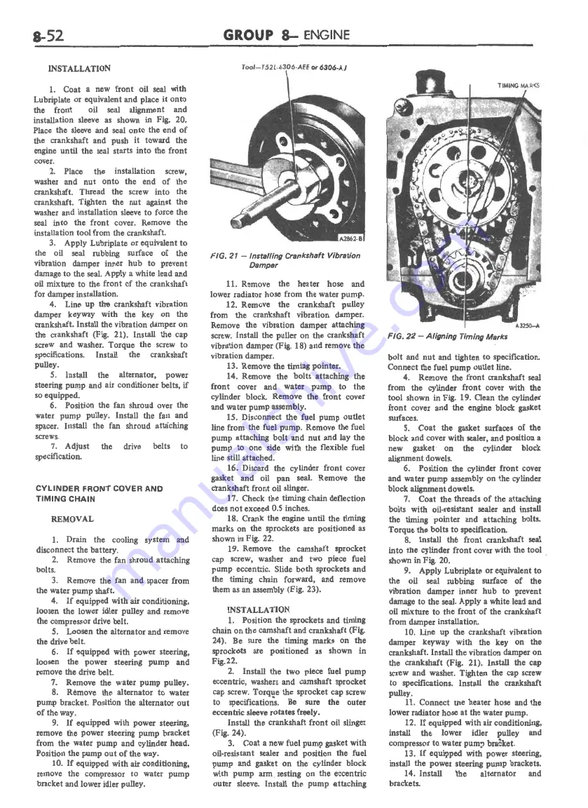 Ford FAIRLANE ZF Series Repair Manual Download Page 363