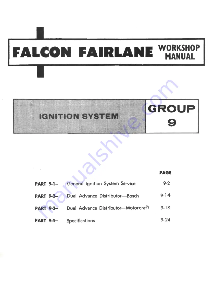 Ford FAIRLANE ZF Series Скачать руководство пользователя страница 384