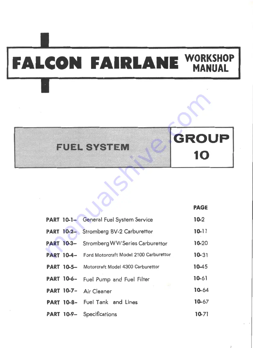 Ford FAIRLANE ZF Series Repair Manual Download Page 410