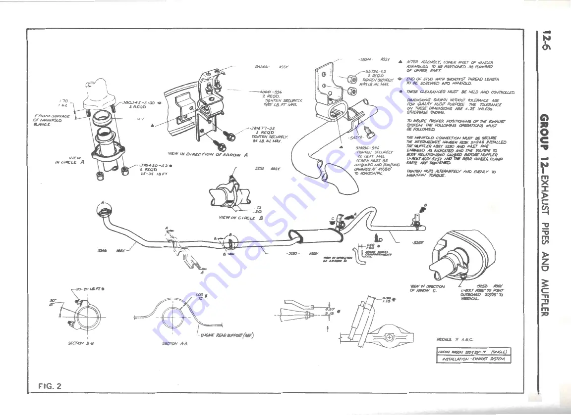 Ford FAIRLANE ZF Series Repair Manual Download Page 503