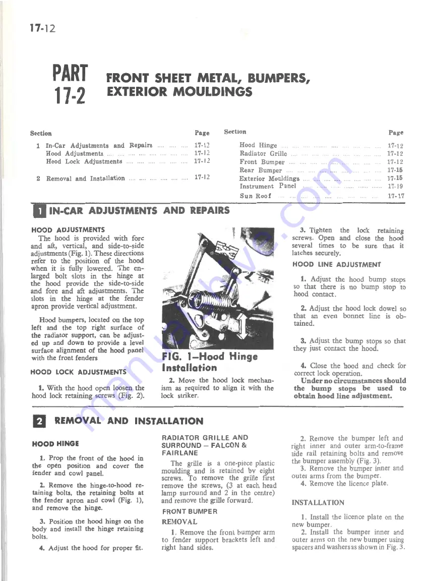 Ford FAIRLANE ZF Series Repair Manual Download Page 633