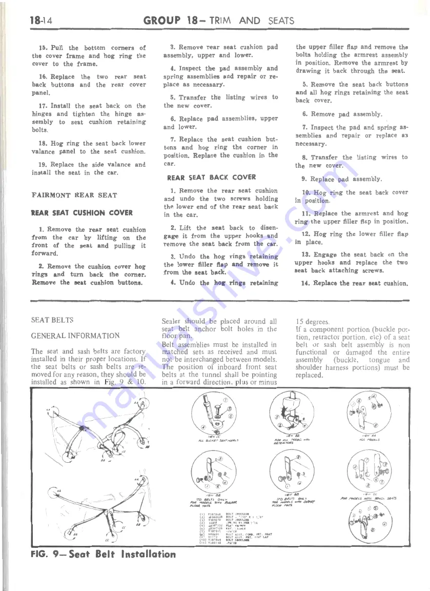 Ford FAIRLANE ZF Series Repair Manual Download Page 699