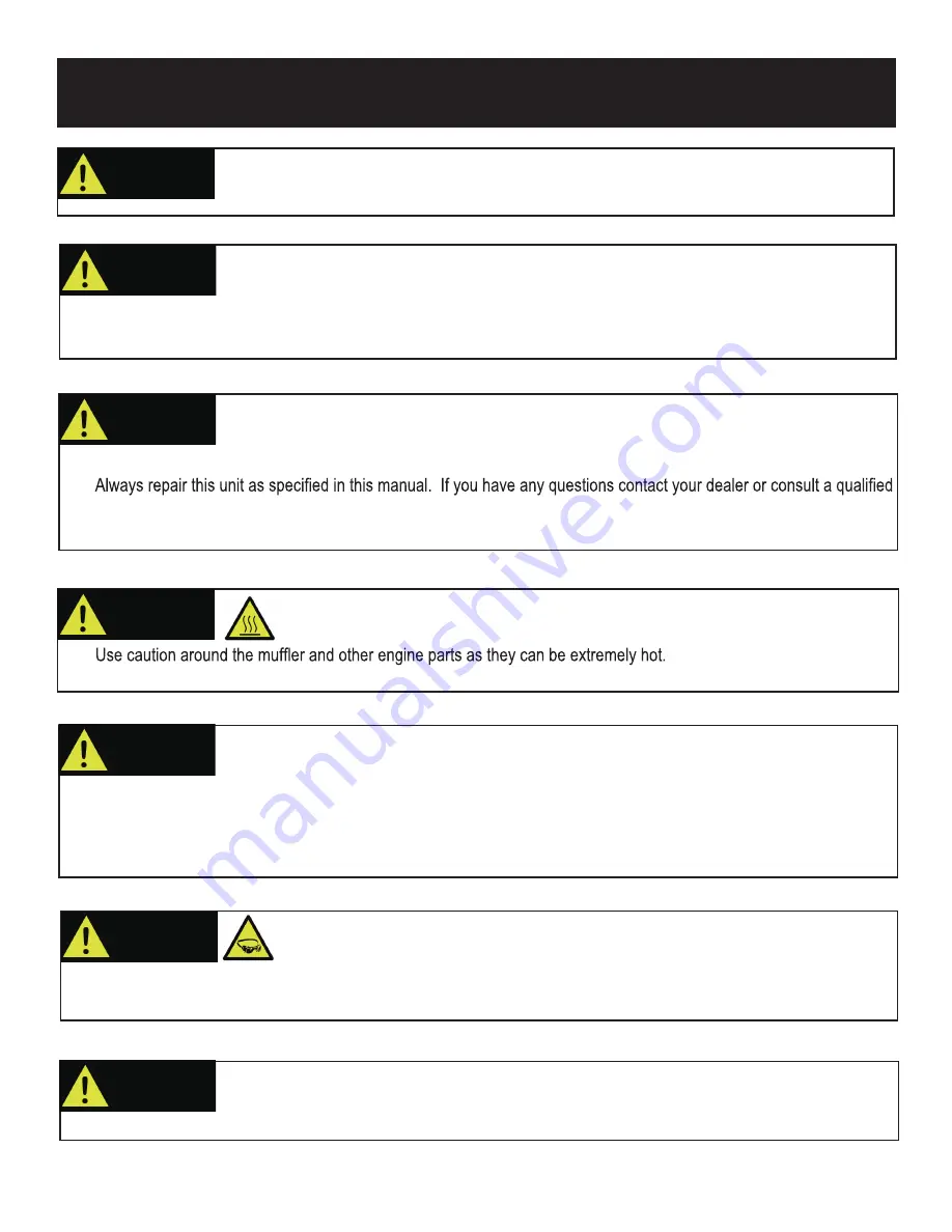 Ford FPWG3400H Operator'S Manual Download Page 6