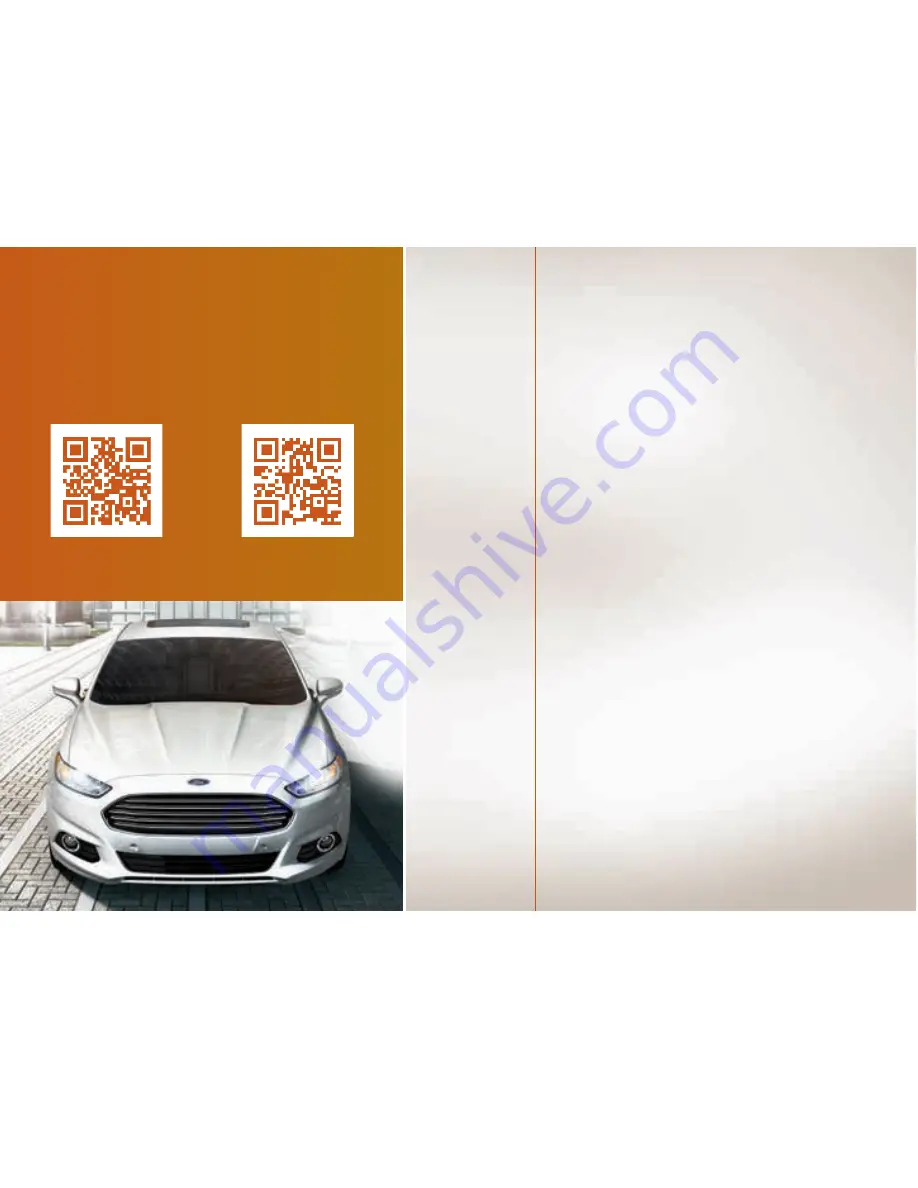 Ford Fusion energi 2016 Quick Reference Manual Download Page 6