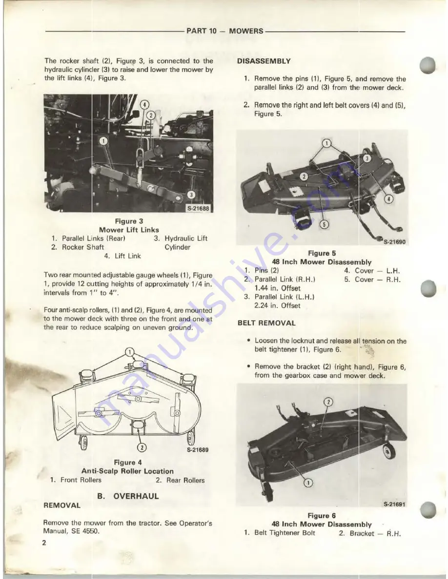 Ford LGT 140 Repair Manual Download Page 249