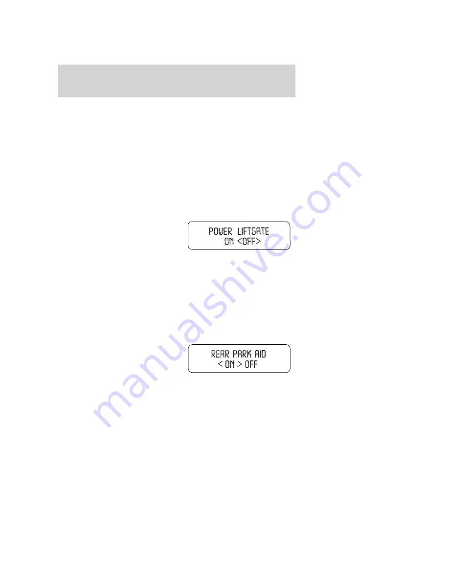 Ford Lincoln Navigator Owner'S Manual Download Page 125