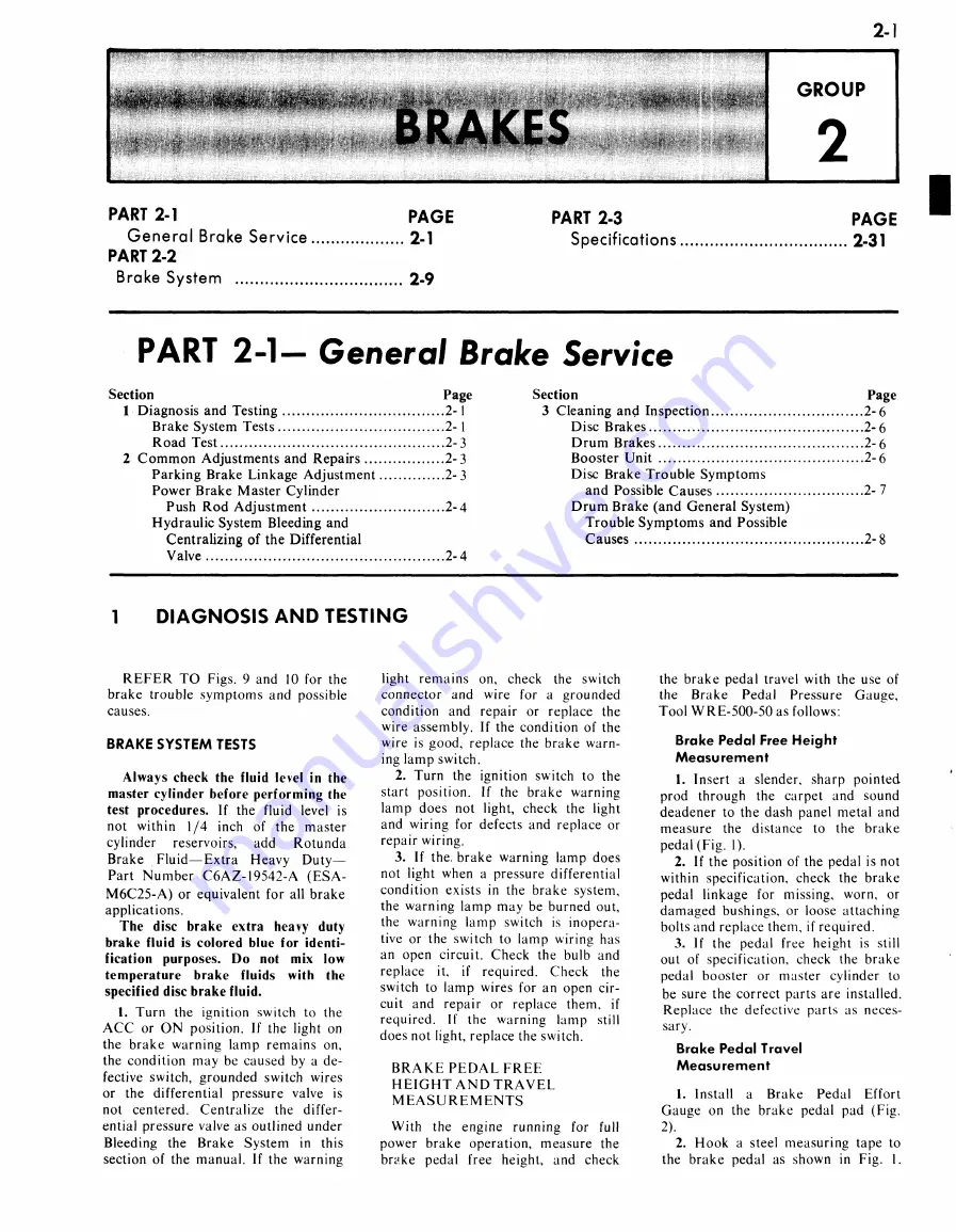 Ford Mercury Colony 1968 Shop Manual Download Page 9