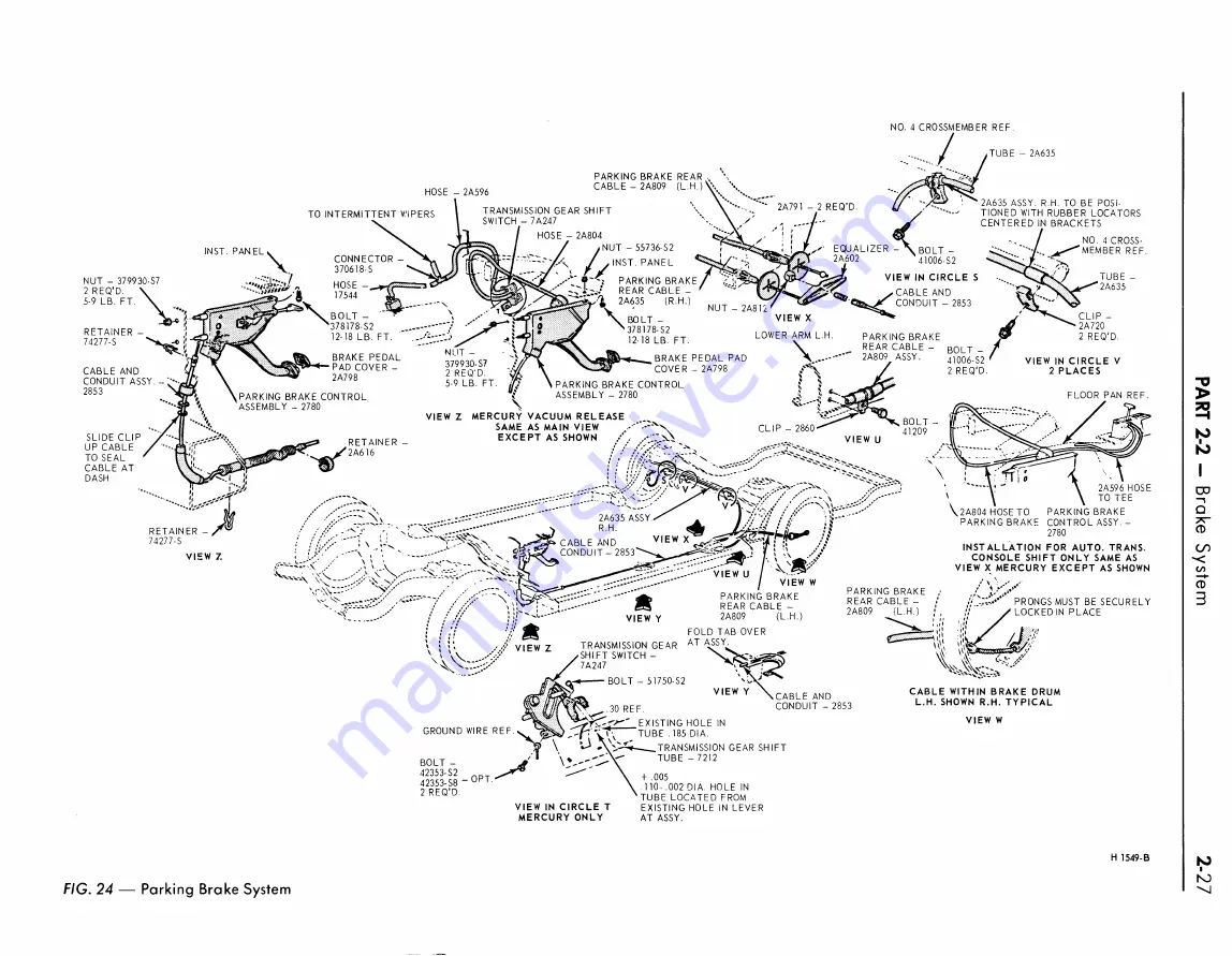 Ford Mercury Colony 1968 Shop Manual Download Page 35